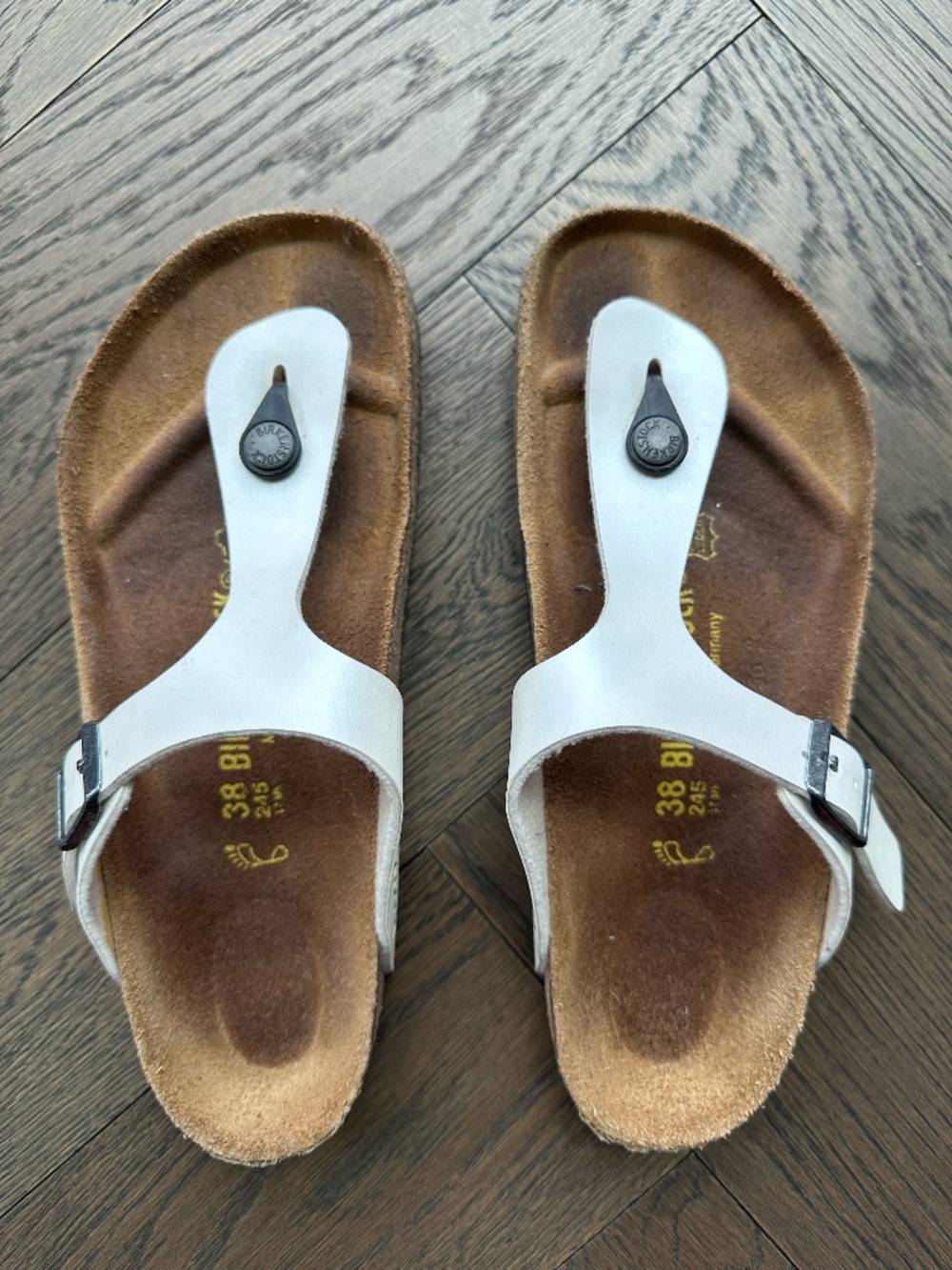 Birkenstock Gizeh Thong Sandals Pearly White - 38